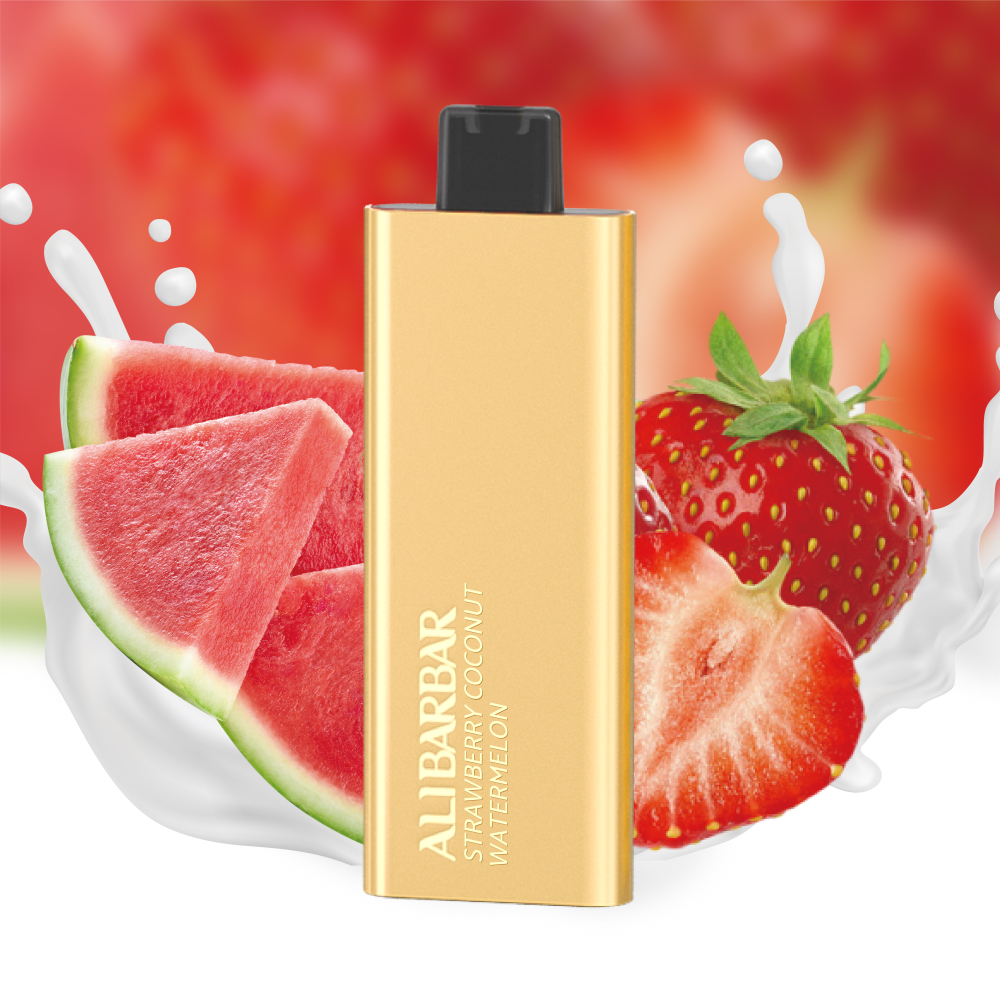 alibarbar pandora 7000 strawberry coconut watermelon disposable vape